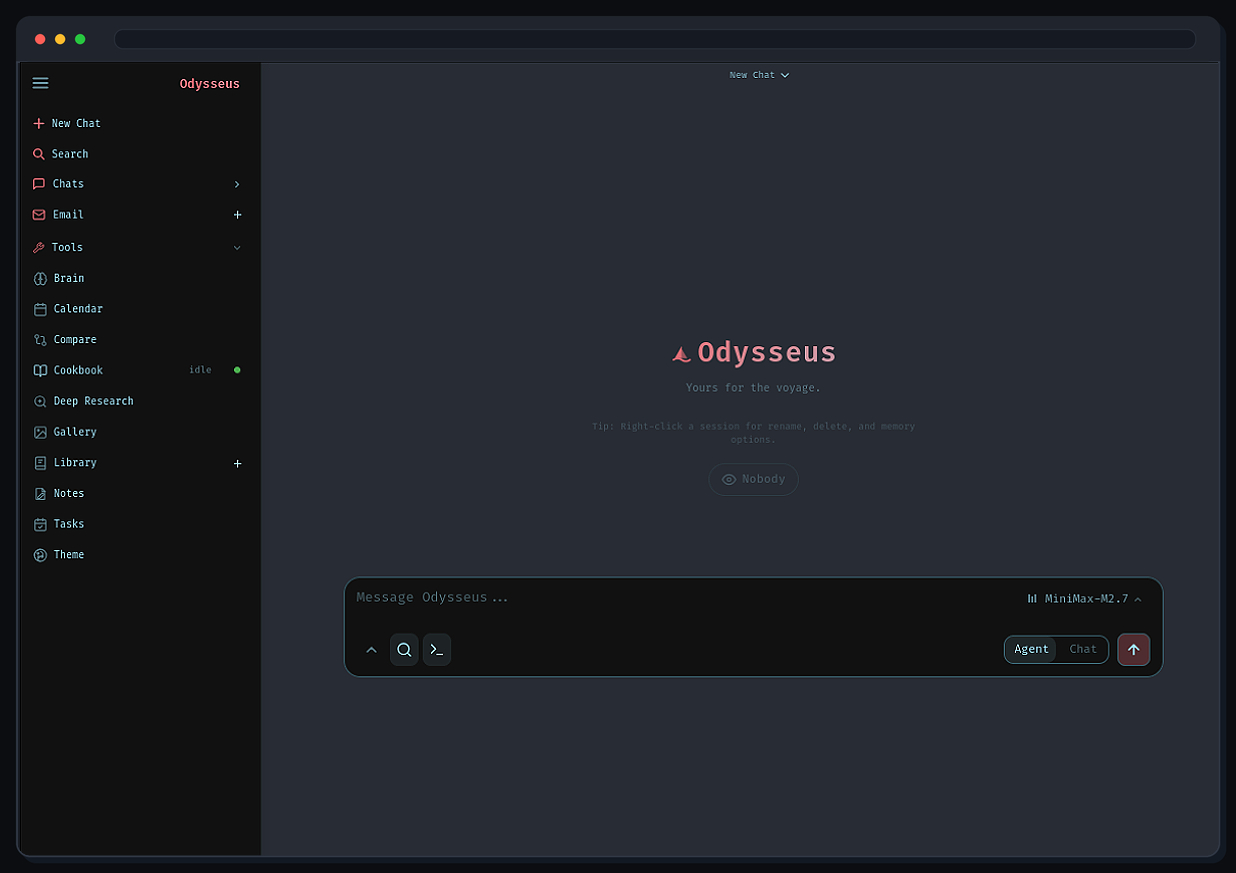 Odysseus self-hosted AI workspace