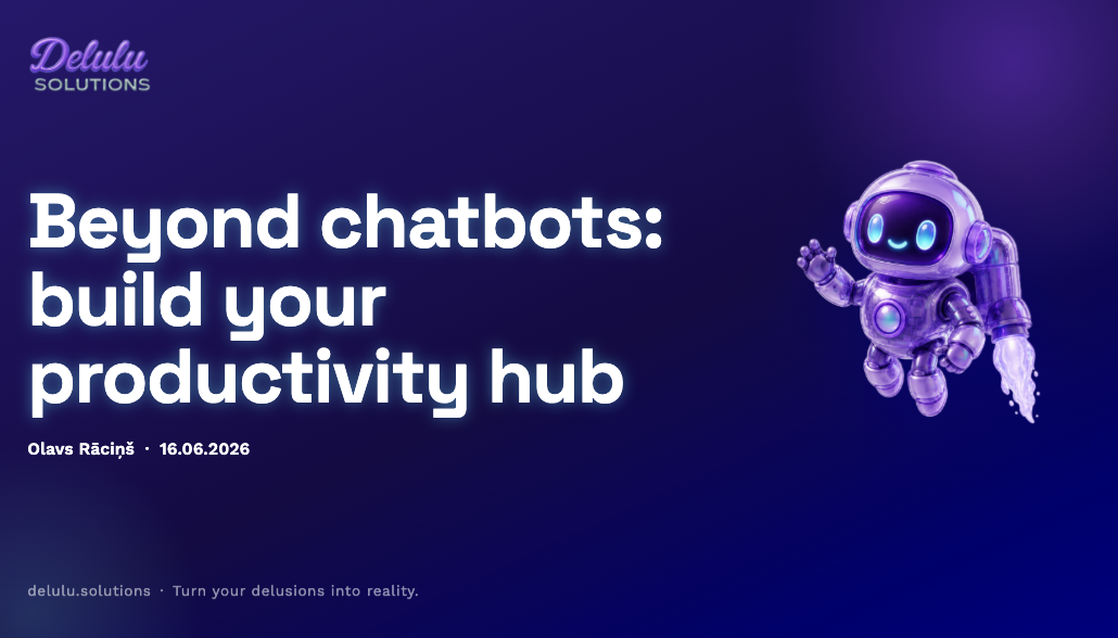 Beyond Chatbots workshop landing page