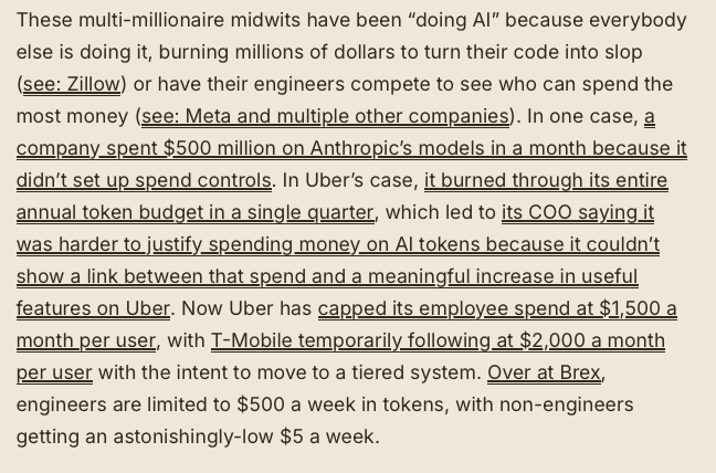 Companies burning millions on AI without results