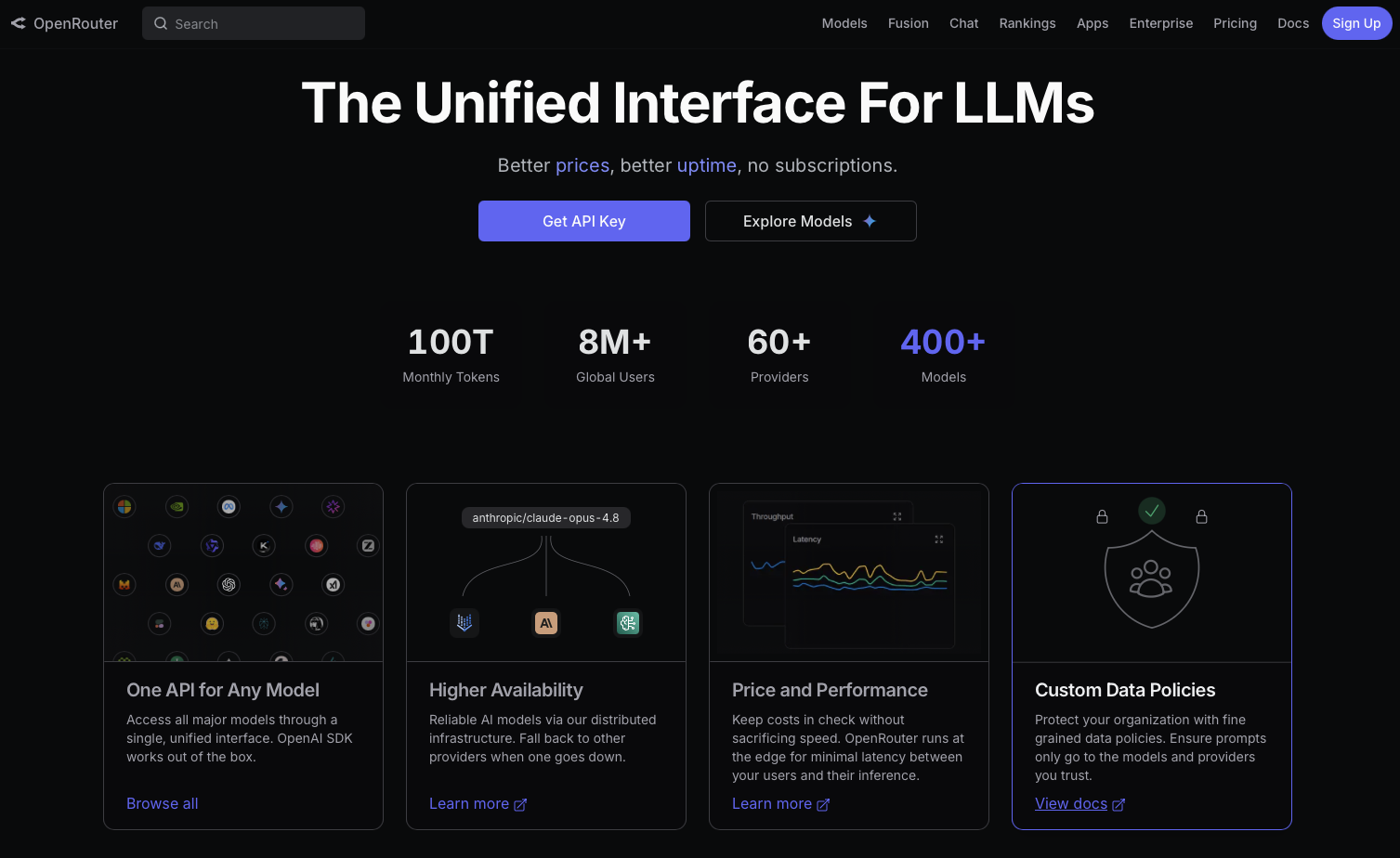 OpenRouter — The Unified Interface For LLMs